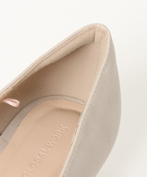 GLOBAL WORK（グローバルワーク）の「3.5cmヒール/らくっション撥水ローヒールパンプス/632745（パンプス・レディース・ブラック/ブラック系その他/ホワイト系その他7・MEDIUM/LARGE）」の11枚目の写真