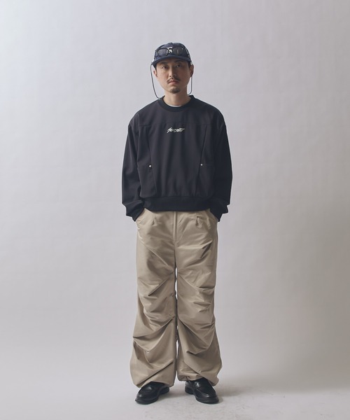 Lui's(ルイス)の「SURJENT ネオプレーンパネルPO(Tシャツ/カットソー・メンズ・ブラック/バーガンディー・2/1)」の6枚目の写真