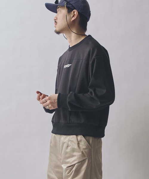 Lui's(ルイス)の「SURJENT ネオプレーンパネルPO(Tシャツ/カットソー・メンズ・ブラック/バーガンディー・2/1)」の4枚目の写真