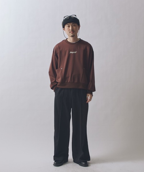 Lui's(ルイス)の「SURJENT ネオプレーンパネルPO(Tシャツ/カットソー・メンズ・ブラック/バーガンディー・2/1)」の10枚目の写真