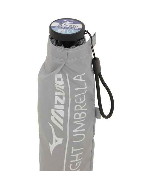 MIZUNO（ミズノ　）の「折りたたみ傘 雨傘 耐風 ビッグロゴ（折りたたみ傘・メンズ・ダークブルー/ライトグレー/ブラック・FREE）」の11枚目の写真