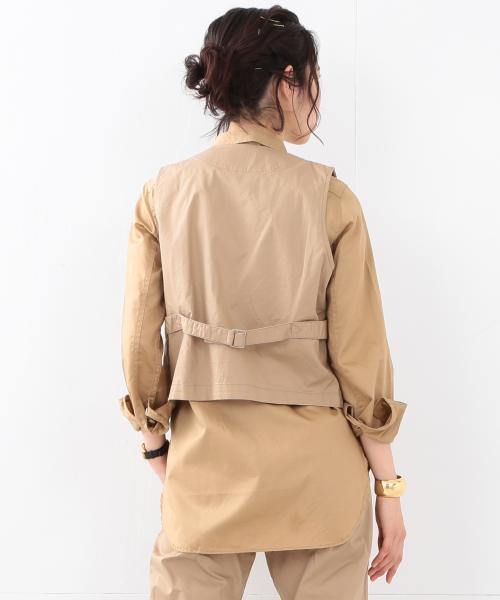 BEAMS BOY(ビームスボーイ)の「BEAMS BOY / ダンプ ベスト(ベスト・レディース・ベージュ/ネイビー・ONE SIZE)」の6枚目の写真