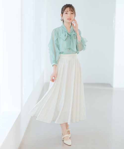 2026春夏新作 ストライプフレアスカート（スカート）｜MISCH MASCH