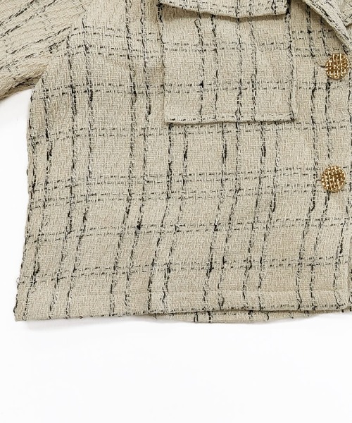 REMUR（レミュール）の「ツイードショートジャケット（テーラードジャケット・レディース・アイボリー・FREE）」の19枚目の写真