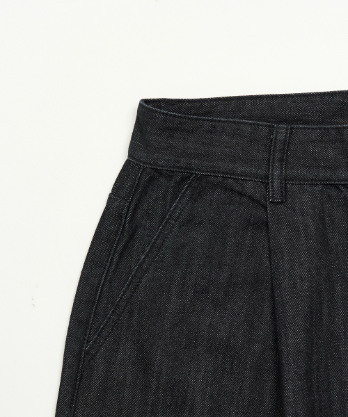 TOFFEE(トフィー)の「ワンタックローデニムパンツ(ブラック)(デニムパンツ・メンズ・その他・SMALL/MEDIUM/LARGE/X-LARGE)」の10枚目の写真