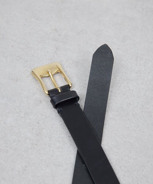 GALLARDAGALANTE（ガリャルダガランテ）の「ハンドステッチベルト（ベルト・レディース・ブラック/ベージュ・FREE）」の4枚目の写真