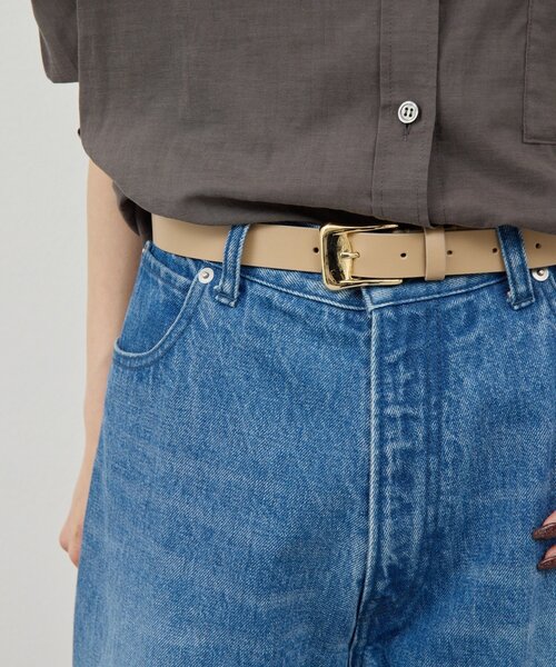 GALLARDAGALANTE（ガリャルダガランテ）の「ハンドステッチベルト（ベルト・レディース・ブラック/ベージュ・FREE）」の5枚目の写真