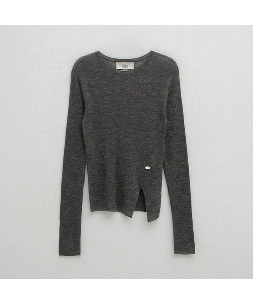 ATELIER NAIN(アトリエナイン)の「ESSENTIAL FINE WOOL KNIT(T-7022)(ニット/セーター・レディース・ホワイト/ブルー/チャコール・FREE)」の3枚目の写真