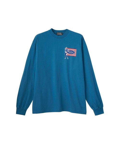 HYSTERIC GLAMOUR(ヒステリックグラマー)の「NASTY UNION Tシャツ(Tシャツ/カットソー・メンズ・ブラック/ブルー/ホワイト・SMALL/MEDIUM/LARGE/X-LARGE)」の3枚目の写真