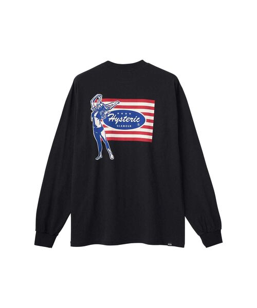 HYSTERIC GLAMOUR(ヒステリックグラマー)の「NASTY UNION Tシャツ(Tシャツ/カットソー・メンズ・ブラック/ブルー/ホワイト・SMALL/MEDIUM/LARGE/X-LARGE)」の2枚目の写真