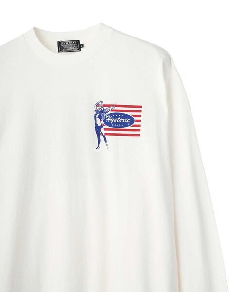 HYSTERIC GLAMOUR(ヒステリックグラマー)の「NASTY UNION Tシャツ(Tシャツ/カットソー・メンズ・ブラック/ブルー/ホワイト・SMALL/MEDIUM/LARGE/X-LARGE)」の5枚目の写真