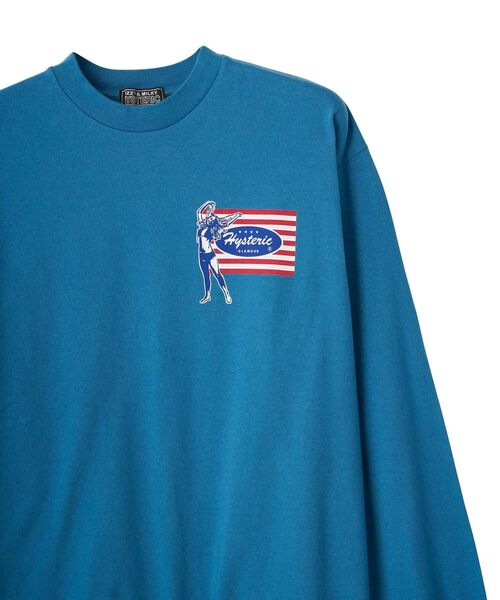 HYSTERIC GLAMOUR(ヒステリックグラマー)の「NASTY UNION Tシャツ(Tシャツ/カットソー・メンズ・ブラック/ブルー/ホワイト・SMALL/MEDIUM/LARGE/X-LARGE)」の7枚目の写真