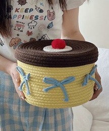 Vini（ヴィニ）の「【Vini】プリンアラモードの収納ボックス（収納グッズ）」