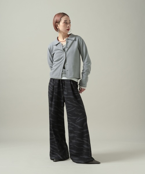 PAGEBOY(ページボーイ)の「【mei企画/PAGEBOY】リラックスワイドパンツ(スラックス・レディース・ホワイト/ゼブラ・SMALL/MEDIUM)」の12枚目の写真