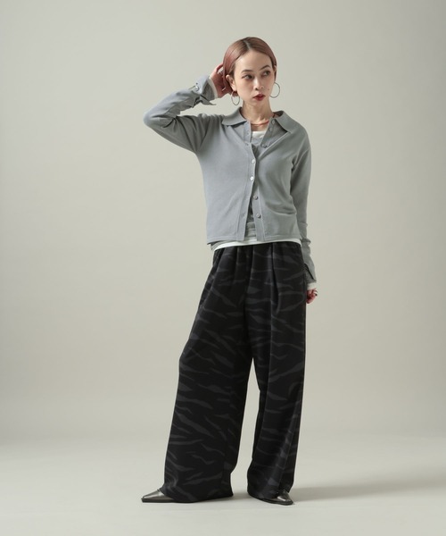 PAGEBOY(ページボーイ)の「【mei企画/PAGEBOY】リラックスワイドパンツ(スラックス・レディース・ホワイト/ゼブラ・SMALL/MEDIUM)」の14枚目の写真