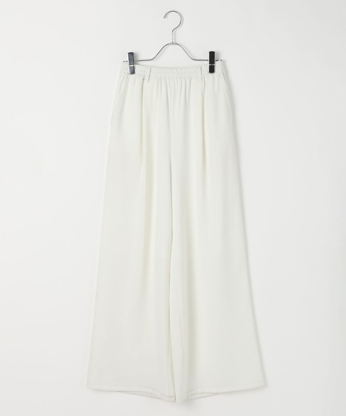 PAGEBOY(ページボーイ)の「【mei企画/PAGEBOY】リラックスワイドパンツ(スラックス・レディース・ホワイト/ゼブラ・SMALL/MEDIUM)」の3枚目の写真