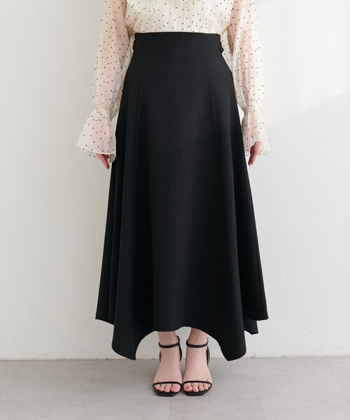 natural couture（ナチュラルクチュール）の「サイド釦イレヘムスカート（スカート・レディース・オフホワイト/グレー/ブラック・FREE）」の19枚目の写真