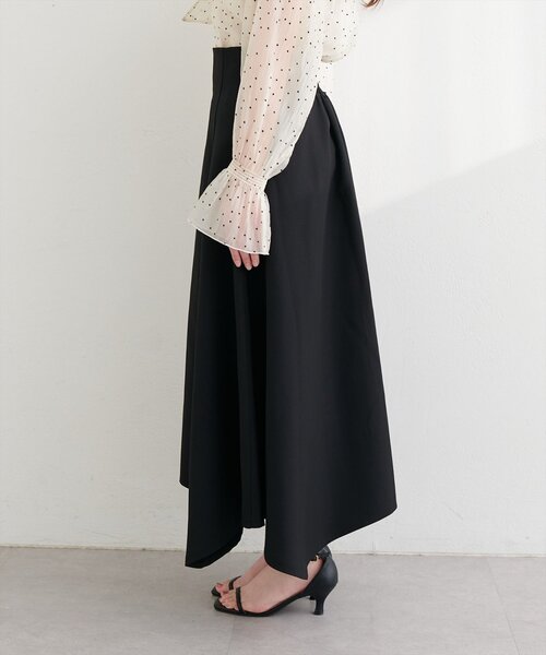 natural couture（ナチュラルクチュール）の「サイド釦イレヘムスカート（スカート・レディース・オフホワイト/グレー/ブラック・FREE）」の20枚目の写真