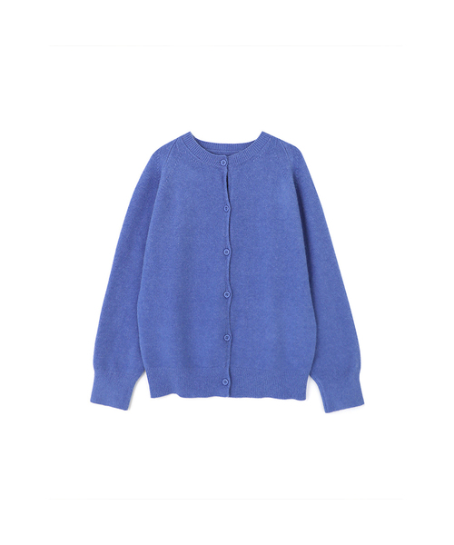 VASCARA(バスカラ)の「Round neck Button Knit Cardigan (4colors)(カーディガン/ボレロ・レディース・ライトベージュ/ブラック/ブルー/ライトグレー・FREE)」の4枚目の写真