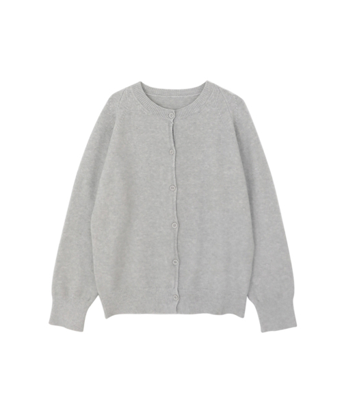 VASCARA(バスカラ)の「Round neck Button Knit Cardigan (4colors)(カーディガン/ボレロ・レディース・ライトベージュ/ブラック/ブルー/ライトグレー・FREE)」の7枚目の写真