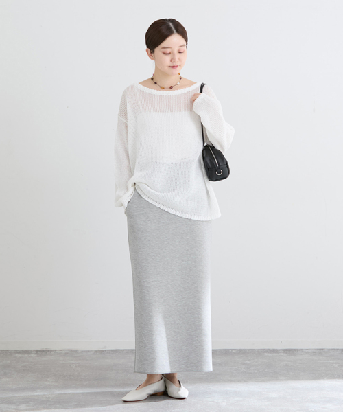 IENA（イエナ）の「《セットアップ対応》ダンボールニットスカート（スカート・レディース・チャコールグレー/ブラック系その他・38/36）」の16枚目の写真