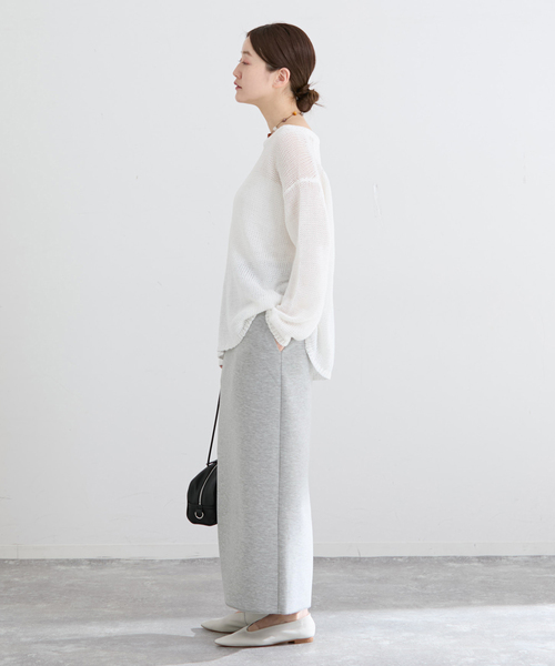 IENA（イエナ）の「《セットアップ対応》ダンボールニットスカート（スカート・レディース・チャコールグレー/ブラック系その他・38/36）」の17枚目の写真