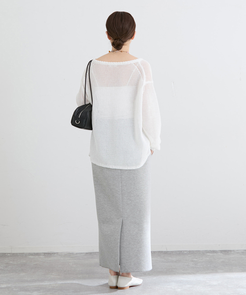 IENA（イエナ）の「《セットアップ対応》ダンボールニットスカート（スカート・レディース・チャコールグレー/ブラック系その他・38/36）」の18枚目の写真