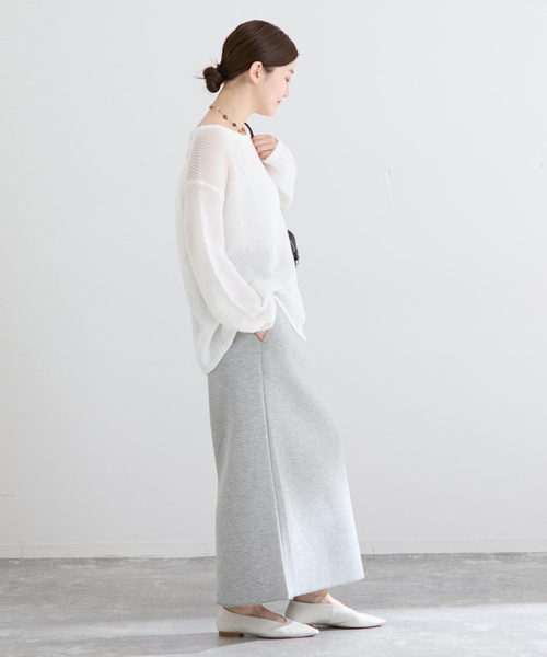 IENA（イエナ）の「《セットアップ対応》ダンボールニットスカート（スカート・レディース・チャコールグレー/ブラック系その他・38/36）」の19枚目の写真