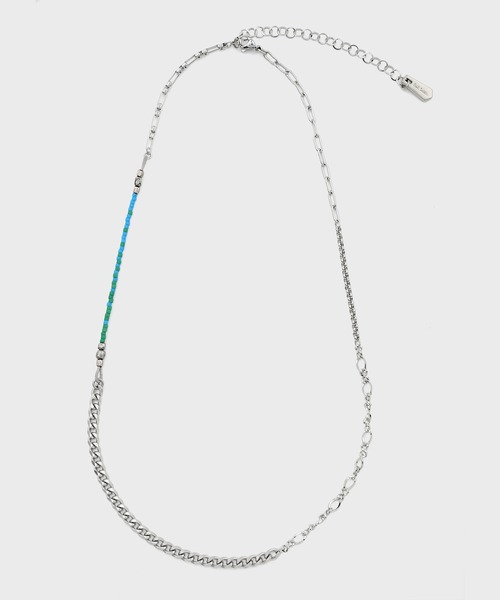 Paul Smith(ポールスミス)の「“Mix Beads” チェーンネックレス【160931 210B】(ネックレス・メンズ・シルバー・FREE)」の2枚目の写真
