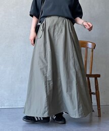 裾ドロストカーゴスカート
