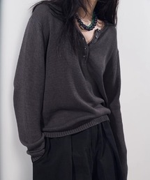 CHUN CHUN NOTES（チュンチュンノーツ）の「26SS/ヘンリーネック ニットプルオーバー（ニット/セーター）」