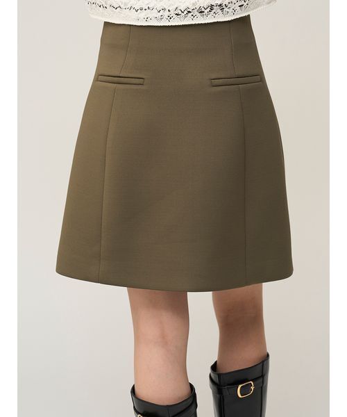 SNIDEL（スナイデル）の「構築ミニスカート（スカート・レディース・ネイビー/アイボリー/カーキ・0/1）」の7枚目の写真