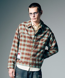 Ombre Check Shirt Jacket / オンブレーチェックシャツジャケット