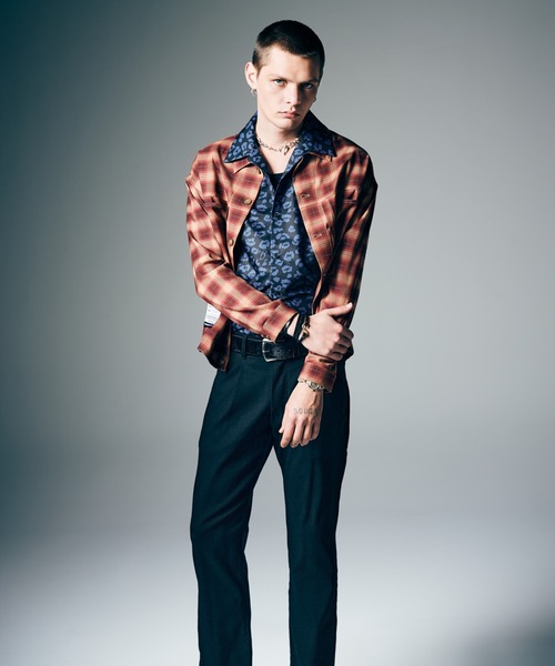 glamb(グラム)の「Ombre Check Shirt Jacket / オンブレーチェックシャツジャケット(シャツ/ブラウス・メンズ・グリーン/レッド・S/M/L)」の9枚目の写真