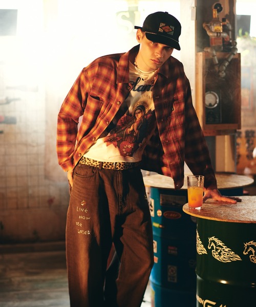 glamb(グラム)の「Ombre Check Shirt Jacket / オンブレーチェックシャツジャケット(シャツ/ブラウス・メンズ・グリーン/レッド・S/M/L)」の21枚目の写真