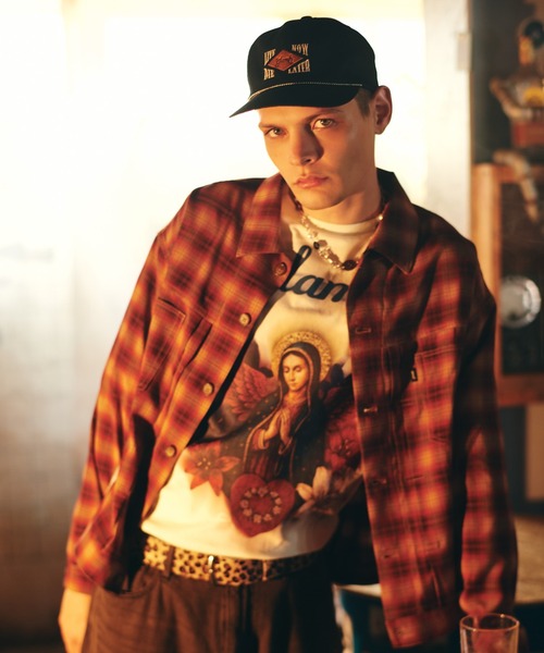 glamb(グラム)の「Ombre Check Shirt Jacket / オンブレーチェックシャツジャケット(シャツ/ブラウス・メンズ・グリーン/レッド・S/M/L)」の22枚目の写真