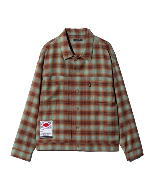 Ombre Check Shirt Jacket / オンブレーチェックシャツジャケット