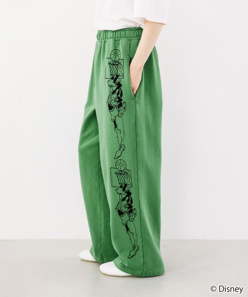 WCJ(ダブルシージェイ)の「Disney / SWEAT PANTS(スウェットパンツ・レディース・ブラウン/グリーン/レッド/イエロー/ブルー/グレー/ピンク・FREE)」の3枚目の写真