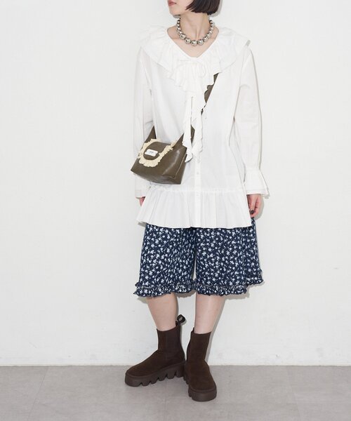 GRAIN（グレイン）の「【WEB限定】【GRAIN/グレイン】フリンジ２WAYミニショルダーバッグ（トートバッグ・レディース・ブルー/ブラウン・FREE）」の10枚目の写真