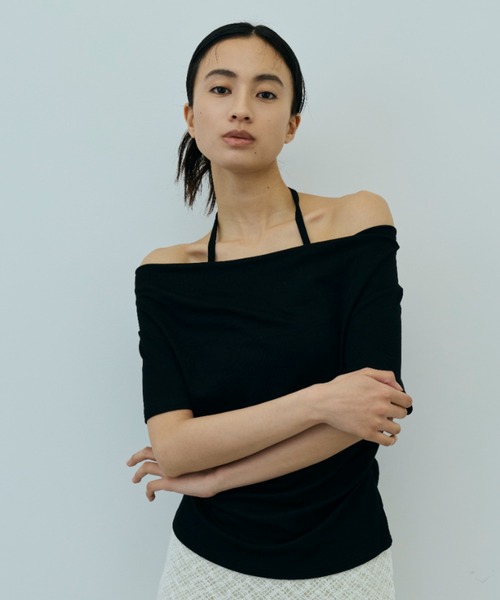 DRWCYS（ドロシーズ）の「ドレープキャミレイヤートップス（Tシャツ/カットソー・レディース・グレー/ブラック/ホワイト・FREE）」の17枚目の写真