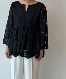 CADUNE（カデュネ）の「リーフレースチュニック（シャツ/ブラウス）」