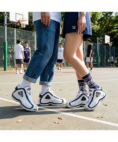 FILA(フィラ)の「GRANT HILL 2 / グラントヒル2 / バスケ / 厚底スニーカー(スニーカー・メンズ・ホワイト・23.0cm/23.5cm/24.0cm/24.5cm/25.0cm/25.5cm/26.0cm/26.5cm/27.0cm/27.5cm/28.0cm/29.0cm/30.0cm/31cm)」の9枚目の写真