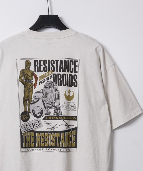 STAR WARS（スターウォーズ）の「【15】〔STAR WARS/スターウォーズ〕アソートパターンプリント ユーズドライク 半袖Tシャツ（Tシャツ/カットソー・メンズ・ブラック系2/ホワイト系3/ブラック系1/ホワイト系4/ブラック系3/ホワイト系2/ホワイト系1/ブラック系4・MEDIUM/X-LARGE/LARGE）」の3枚目の写真