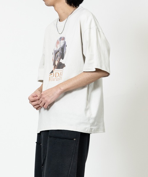 STAR WARS（スターウォーズ）の「【15】〔STAR WARS/スターウォーズ〕アソートパターンプリント ユーズドライク 半袖Tシャツ（Tシャツ/カットソー・メンズ・ブラック系2/ホワイト系3/ブラック系1/ホワイト系4/ブラック系3/ホワイト系2/ホワイト系1/ブラック系4・MEDIUM/X-LARGE/LARGE）」の10枚目の写真