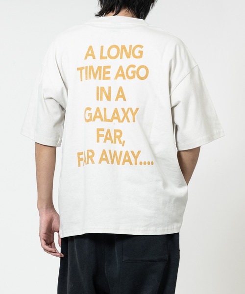 STAR WARS（スターウォーズ）の「【15】〔STAR WARS/スターウォーズ〕アソートパターンプリント ユーズドライク 半袖Tシャツ（Tシャツ/カットソー・メンズ・ブラック系2/ホワイト系3/ブラック系1/ホワイト系4/ブラック系3/ホワイト系2/ホワイト系1/ブラック系4・MEDIUM/X-LARGE/LARGE）」の11枚目の写真