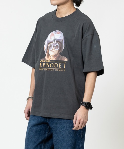 STAR WARS（スターウォーズ）の「【15】〔STAR WARS/スターウォーズ〕アソートパターンプリント ユーズドライク 半袖Tシャツ（Tシャツ/カットソー・メンズ・ブラック系2/ホワイト系3/ブラック系1/ホワイト系4/ブラック系3/ホワイト系2/ホワイト系1/ブラック系4・MEDIUM/X-LARGE/LARGE）」の16枚目の写真