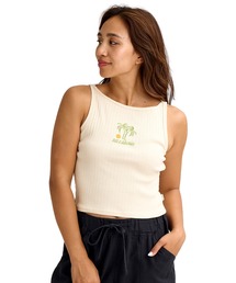 BILLABONG/ビラボン タンクトップ ロゴ リブ ショート丈 BG013361