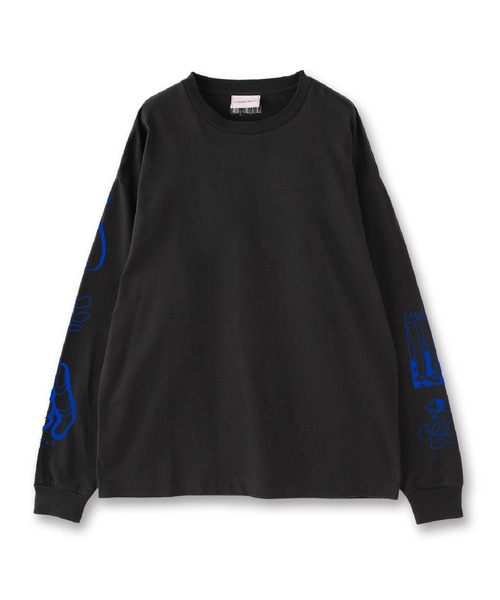 Common Noun(コモン ナウン)の「UKABU STORE×Common Noun "DOG" norahi 天竺ロンT(Tシャツ/カットソー・レディース・ホワイト/ブラック・M/L)」の2枚目の写真