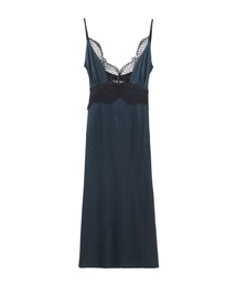 JOHN LAWRENCE SULLIVAN（ジョンローレンスサリバン）の「JERSEY & LACE COMBINATION SLIP DRESS（ドレス）」