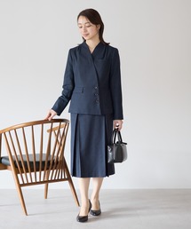 BONCIERGE meets Audire（ボンシェルジュミーツアウディーレ）の「アシンメトリー ツイードノーカラージャケット【セットアップ可】（スーツジャケット）」